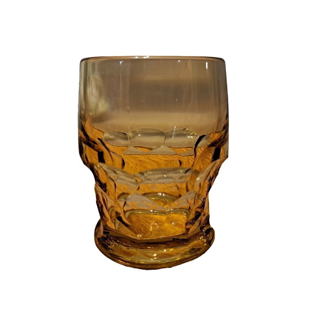 Vintage Anchor Hocking Amber Georgian Juice Glass